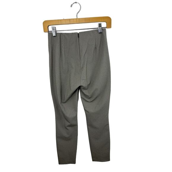 Rag & Bone Skinny Ankle Pants Black White Cropped Size 0 Herringbone Office - Picture 6 of 12